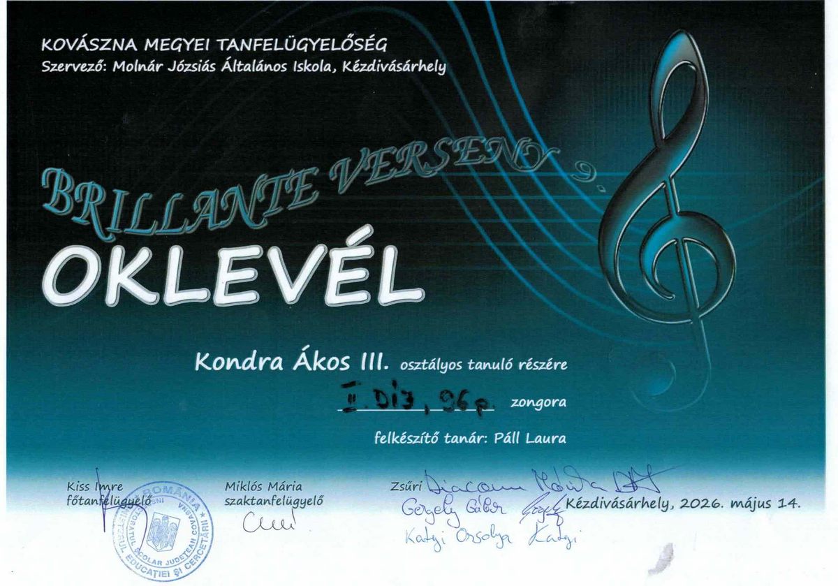 oklevél